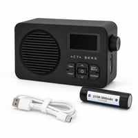 Radio DAB+ Acta Berg cu baterie detașabilă de 5000 mAh, Bluetooth — defect, pentru piese: difuzorul nu funcționează (stare: vezi poza a 2-a) 1