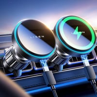 LISEN 15W MagSafe autós telefontartó és töltő iPhone 15/14, Samsung S24 készülékekhez 1