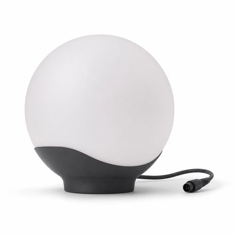 Lampă sferică LED Steinel Sphera C 24V, diametru 400 mm, 16 milioane de culori, control prin aplicație — fără sursă de alimentare și cablu (stare: vezi a doua imagine)