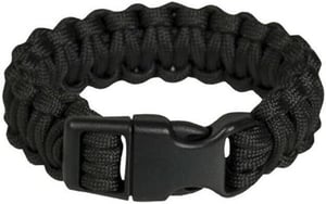 Crna paracord narukvica za preživljavanje 24,5 cm - Outdoor oprema