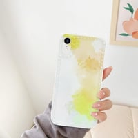 Apple iPhone XR Művészi Festékfoltos Fehér Ütésálló Szilikon Tok 6