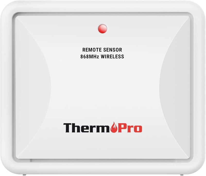 ThermoPro TX-2C Kültéri Hőmérséklet Érzékelő - TP200C/TP60C/TP65C Modellekhez - 150m Hatótávolság - IPX4 Vízálló - Falra Szerelhető - Fehér