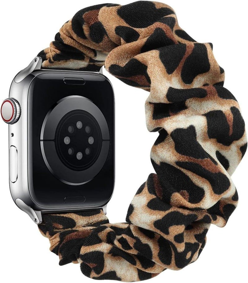 Apple Watch Leopárdmintás Rugalmas Szíj 38-41mm Méretekhez, L-es