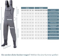 ww & friends GmbH Vízálló Neoprén Halásznadrág 5mm - Lélegző Gázlónadrág Gumicsizmával, Hőtartó Zoknival - Horgászathoz, Tavi és Folyami Has 3