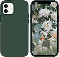 iPhone 12/12 Pro Zöld Szilikon Tok Mikroszálas Béléssel - Újracsomagolt 1