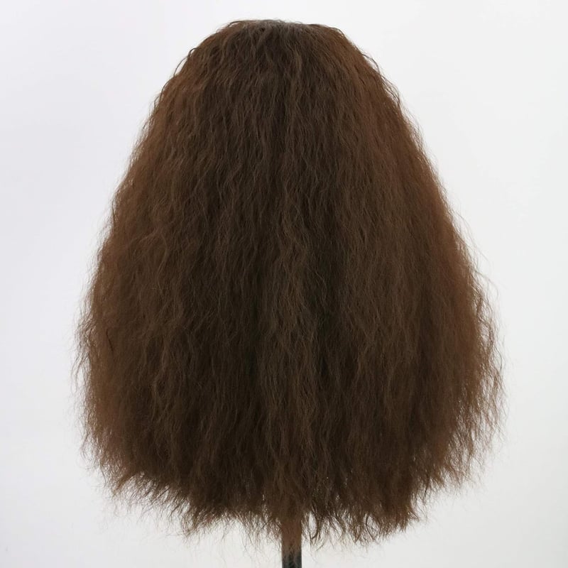 Topcosplay Hosszú Barna Göndör Paróka és Szakáll Szett - Hőálló Műhaj 180°C-ig - Harry Potter Hagrid Jelmezhez - Farsangi, Halloween Cosplay