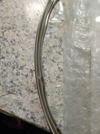 Sklenená pokrievka Zanetti s úchytkou na hrniec a panvicu, priemer 36 cm, strieborná/čierna, deformácia okraja (stav: pozri 2. obrázok) 2