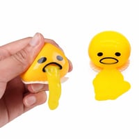 Hpbaggy Hányó Tojás Stresszlabda 2 db - Nyomható Tojássárgája Szorítós Játék Stresszoldó Squeeze Toy Gyerekeknek és Felnőtteknek 1