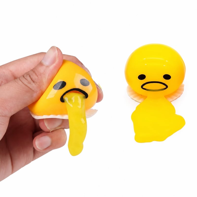 Hpbaggy Hányó Tojás Stresszlabda 2 db - Nyomható Tojássárgája Szorítós Játék Stresszoldó Squeeze Toy Gyerekeknek és Felnőtteknek