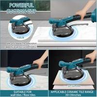 Makita 18V-os csempevibrációs gép, 5 sebességes, 60 kg teherbírású, nagy méretű lapokhoz 7