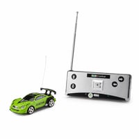 Mașină cu telecomandă Revell Control Mini RC Racer I, 1:43, verde, pentru interior — defectă, pentru piese: nu funcționează cu baterii (stare: vezi a 2-a imagine) 1