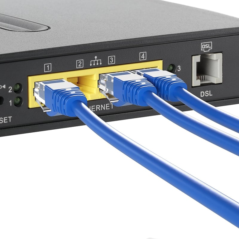 Mr. Tronic 30 méteres Cat6 UTP kék ethernet kábel, RJ45 csatlakozókkal