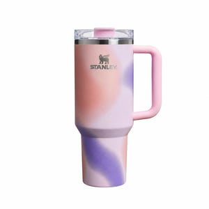 Stanley Quencher H2.0 FlowState termo šalica s ručkom, 1,2 l, ružičasto-ljubičasti ombre (Rose) — bez slamke (stanje: vidi 2. sliku)