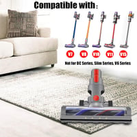 Dyson V7-V15 kompatibilis motoros turbókefe LED-fénnyel, szőnyegre és keménypadlóra 2