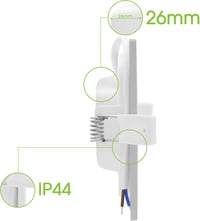 Lumare 9 db-os LED süllyesztett lámpa szett, vékony, fürdőszobába is, ezüst, 26mm 4