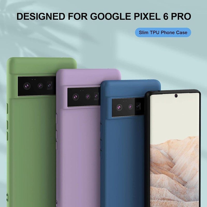 Google Pixel 6 Pro Védőtok - Strapabíró Fekete Foluu Tok