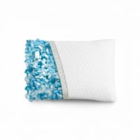 EGOHOME jastuk od memorijske pjene 40x80 cm, od usitnjene memorijske pjene, za osobe koje spavaju na boku, leđima i trbuhu, s perivom navlakom, set — set od 1 komada 2