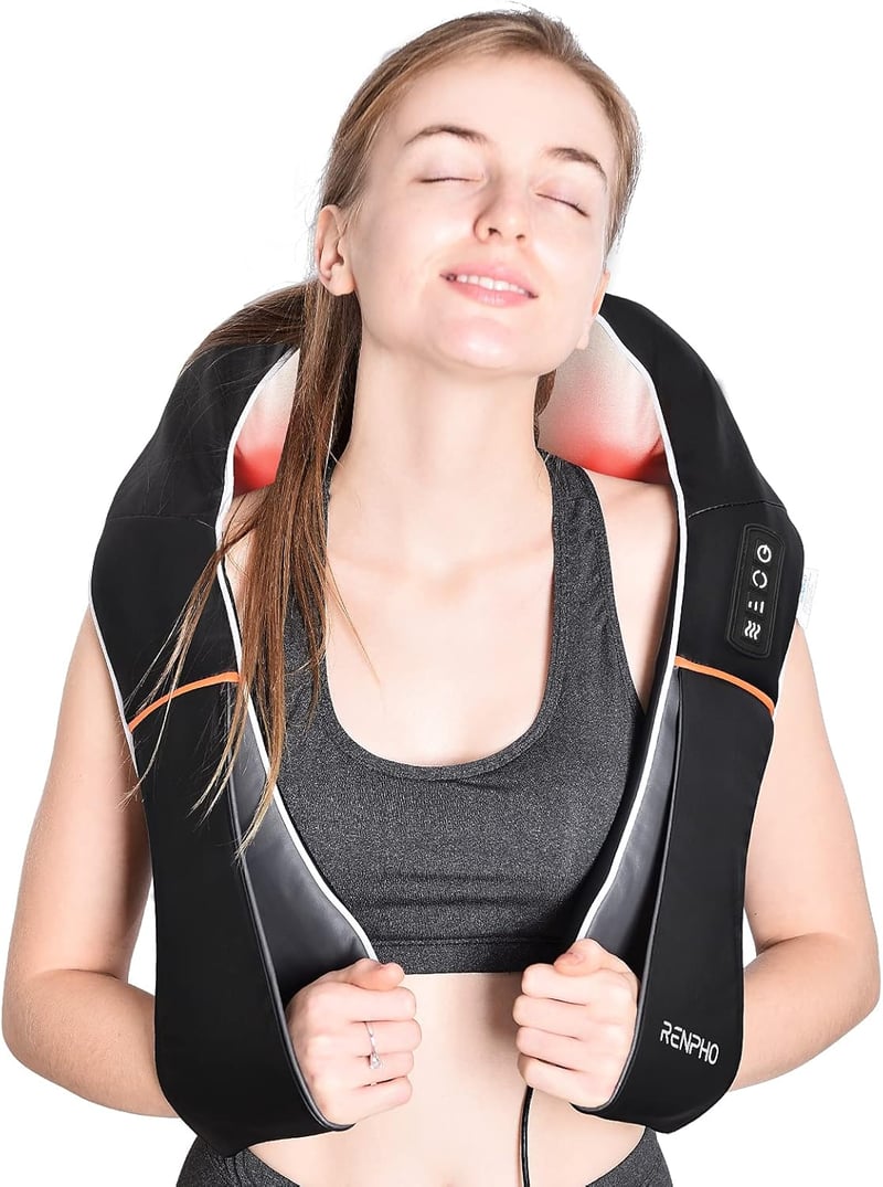 RENPHO Nyak- és Vállmasszírozó Készülék Melegítéssel, 3D Shiatsu Funkcióval
