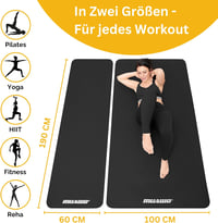 Muawo Prémium Fitness Matrac - Extra Vastag (1,5 cm) és Hosszú (190 cm) Csúszásmentes Edzőszőnyeg Jógához, Tornához, Kültéri-Beltéri Használ 13
