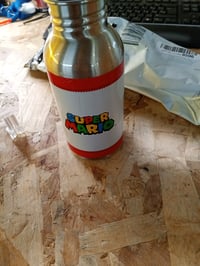 Paladone Super Mario boca od nehrđajućeg čelika sa slamkom, 450 ml, službeni Nintendo proizvod — bez poklopca (stanje: vidi 2. sliku) 3
