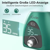 Profi elektromos körömcsiszoló LED kijelzővel, 35000 RPM, 6 az 1-ben manikűr szett kezdőknek és profiknak 3