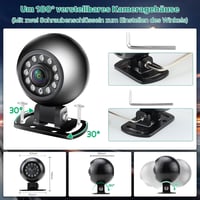 GreenAuto AHD 1080P Vízálló Éjjellátó Tolatókamera Lakóautókhoz és Teherautókhoz 6