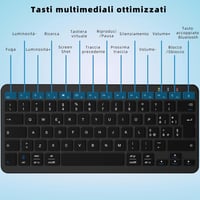 Qulose Wireless Bluetooth Billentyűzet 12 Hüvelykes Eszközökhöz - silver 4