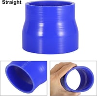 AUTOHAUX Kék Szilikon Hűtőcső 76-89 mm Átmérővel 4