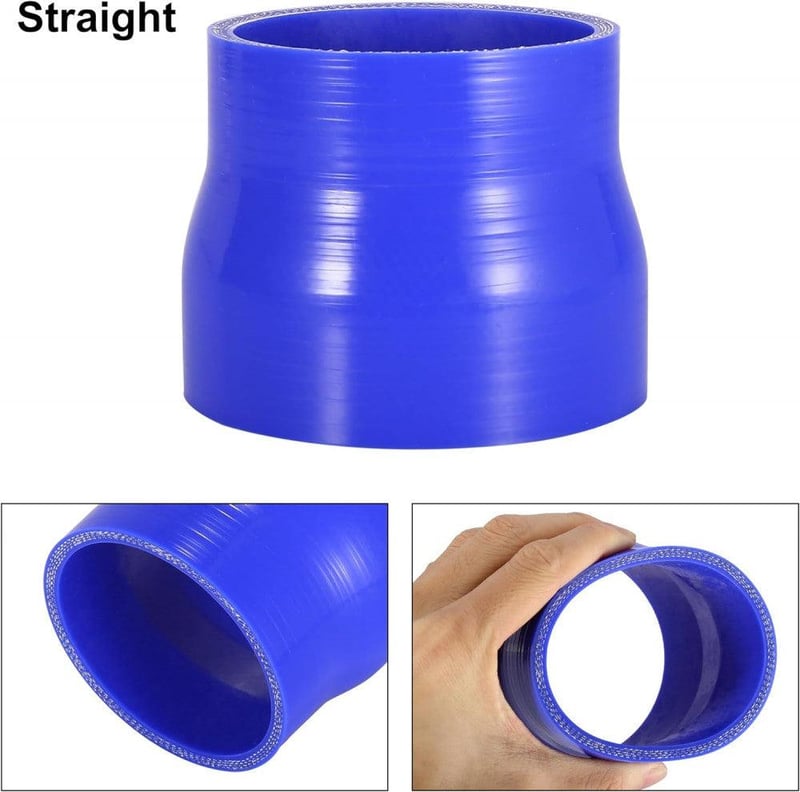 AUTOHAUX Kék Szilikon Hűtőcső 76-89 mm Átmérővel