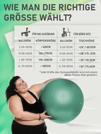 PhysKcal Fitness Labda Szett - 55 cm Tornalabda és 23 cm Pilates Labda, Csúszásgátló Ülőlabda, Egyensúlyozó Labda Jógához, Otthoni Edzéshez, 6