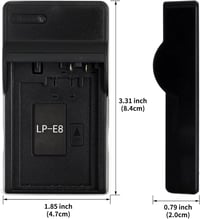 Canon EOS akkumulátortöltő: kompakt USB LP-E8 töltő 5