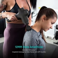 Mebak 3 Masszázspisztoly - 3200 RPM, 12mm Amplitúdó, 5 Fokozat, 7 Fej, Izomfájdalom Enyhítésre, Mély Szöveti Masszírozó, Nyak, Hát, Test 13
