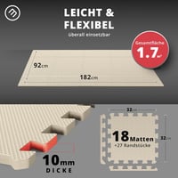 Puzzle rendszerű edzőszőnyeg szett - Fitnesz, jóga és tornagyakorlatok védőalátétje 2