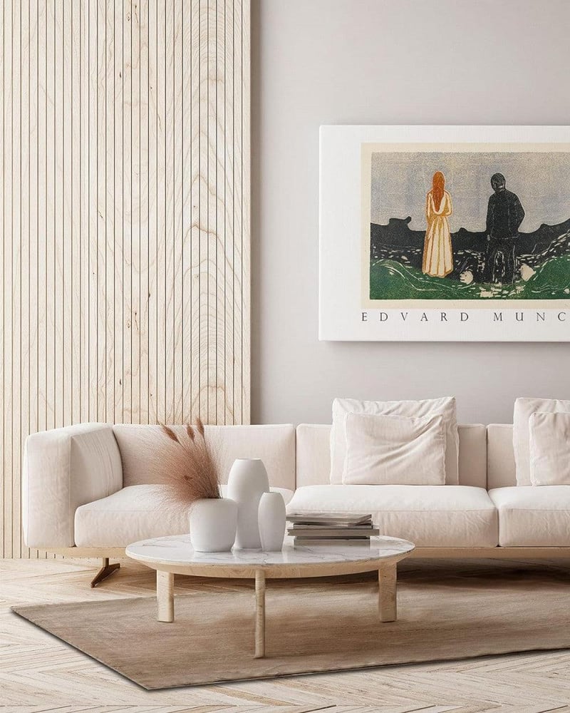 Bézs Fa Mintás PVC Linóleum Padlószőnyeg 60x110 cm