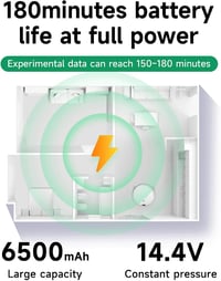 Yeedi és Ecovacs robotporszívókhoz 14.4V 6500mAh akkumulátor - Mspalocell 8