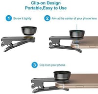 Apexel 6 az 1-ben okostelefon kamera lencse szett iPhone és Samsung készülékekhez 2