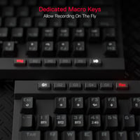 Redragon K580 PRO Vezeték Nélküli RGB Gamer Billentyűzet, Mechanikus, 3 Üzemmód, Hot-Swap, Médiakonzol, Makrórögzítés, Lineáris Red Switch 5