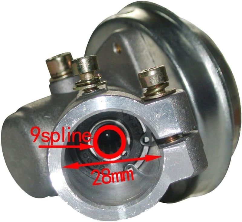 Univerzális 28 mm-es fűkasza adapter, többféle trimmerhez