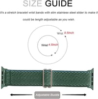 Apple Watch Nylon Szíj - Világoszöld, 38-41 mm 3
