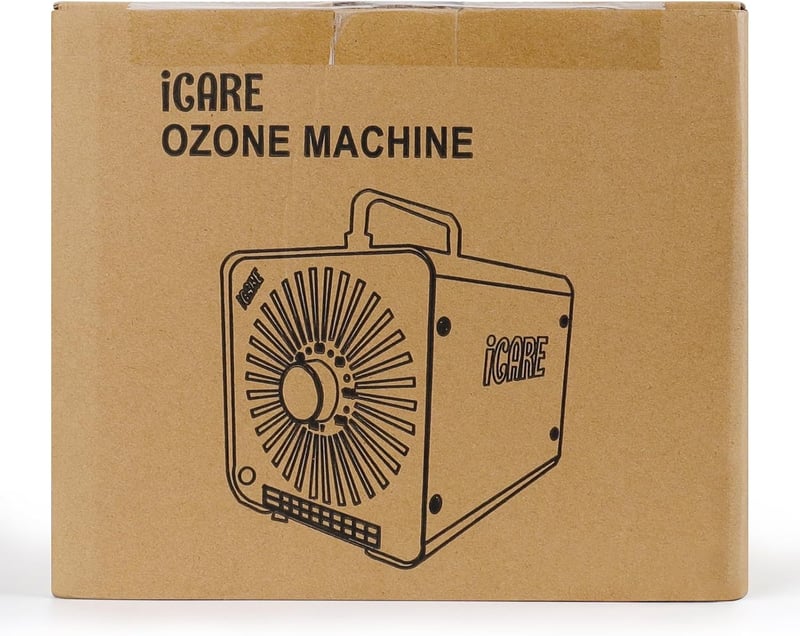 ICARE 30.000 mg/h Ózongenerátor 300 m² területre, 120 perces időzítővel - Szagtalanító készülék autóhoz, dohányfüsthöz, háziállat és konyhai