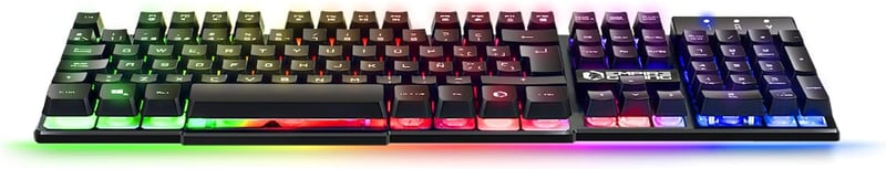 Empire Gaming K300 RGB LED-es félmechanikus gamer billentyűzet, spanyol kiosztás