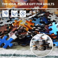 Bweissth 1000 darabos tóparti naplemente puzzle - Felnőtteknek és tinédzsereknek, poszterrel 4