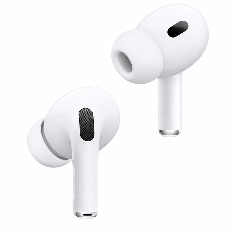 Bezdrôtové slúchadlá Apple AirPods Pro 2. generácie, biele, s nabíjaním cez USB-C, aktívnym potlačením hluku, priestorovým zvukom a režimom priepustnosti