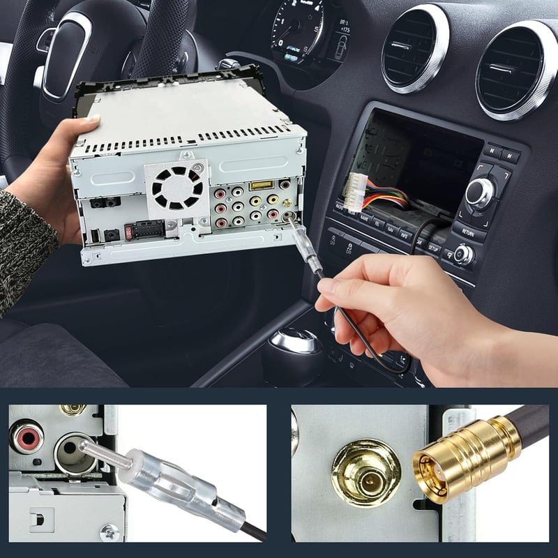 Bingfu DAB autóantenna adapter - Fakra Z, DIN, SMB - Pioneer, Kenwood, Sony kompatibilis