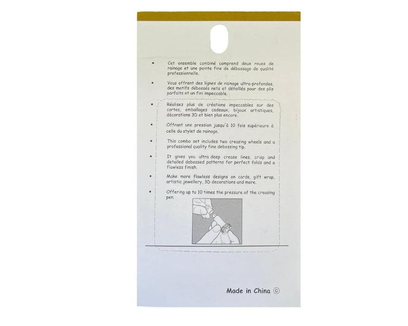 Wellkitch 3 részes Vágógép Kiegészítő Készlet - Rainage Kerekek és Debossage Tű
