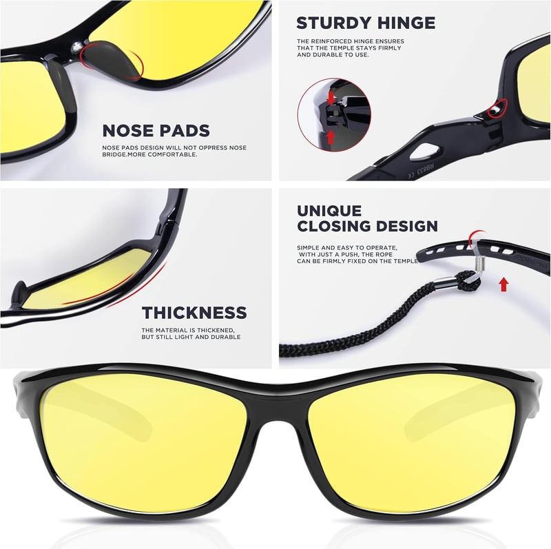 RIVBOS polarizált UV400 sport napszemüveg kerékpározáshoz, futáshoz - unisex