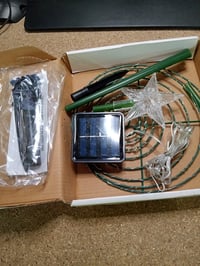 Decorațiune de Crăciun tip brad spiralat cu LED solar, pentru exterior, cu ghirlandă luminoasă colorată și stea în vârf, iluminat solar de grădină 2
