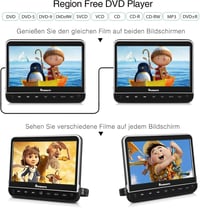 Naviskauto autós DVD lejátszó 2 fejtámlával, HDMI, 1080P, 128GB-ig 5