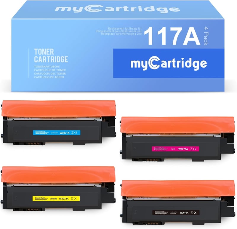 HP 117A kompatibilis toner chip-pel - 4 szín, MFP-178NW/179FNW/150NW nyomtatókhoz