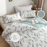MILDLY növénymintás ágynemű szett 200x200, mosott pamut, öko-tex, allergiásoknak 2